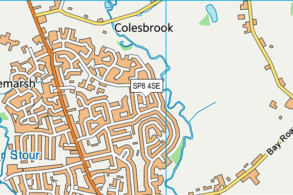 SP8 4SE map - OS VectorMap District (Ordnance Survey)