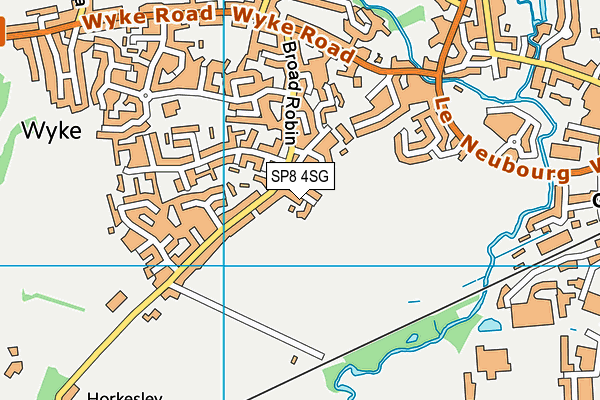 SP8 4SG map - OS VectorMap District (Ordnance Survey)