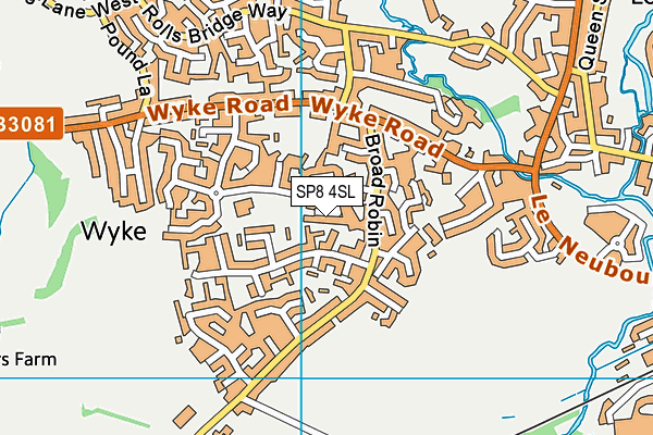 SP8 4SL map - OS VectorMap District (Ordnance Survey)