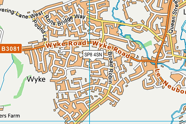 SP8 4SN map - OS VectorMap District (Ordnance Survey)