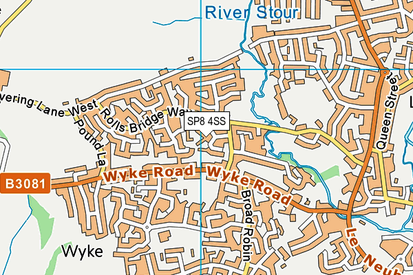 SP8 4SS map - OS VectorMap District (Ordnance Survey)