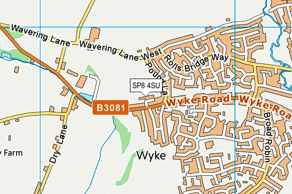 SP8 4SU map - OS VectorMap District (Ordnance Survey)