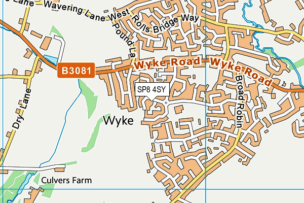 SP8 4SY map - OS VectorMap District (Ordnance Survey)