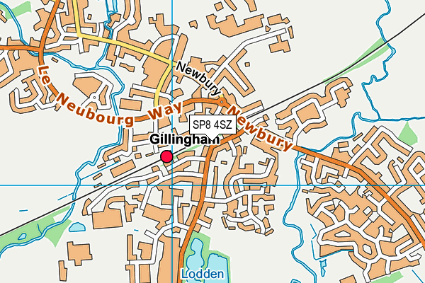 SP8 4SZ map - OS VectorMap District (Ordnance Survey)