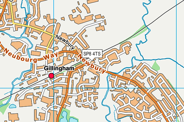 SP8 4TS map - OS VectorMap District (Ordnance Survey)