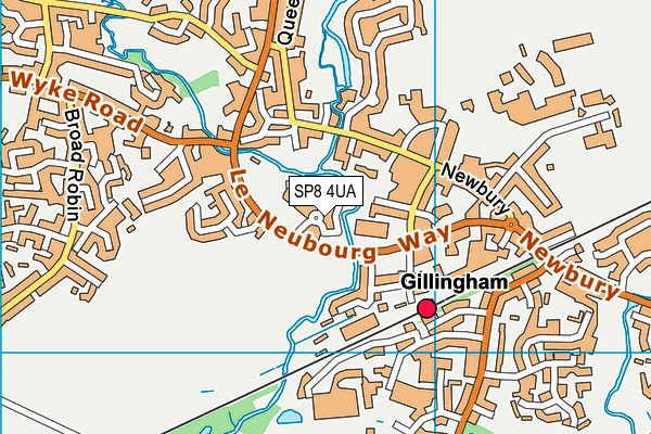 SP8 4UA map - OS VectorMap District (Ordnance Survey)