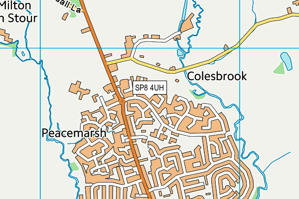 SP8 4UH map - OS VectorMap District (Ordnance Survey)