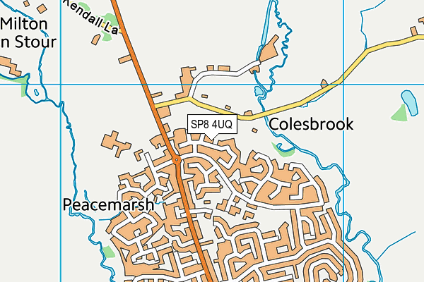 SP8 4UQ map - OS VectorMap District (Ordnance Survey)