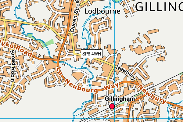 SP8 4WH map - OS VectorMap District (Ordnance Survey)