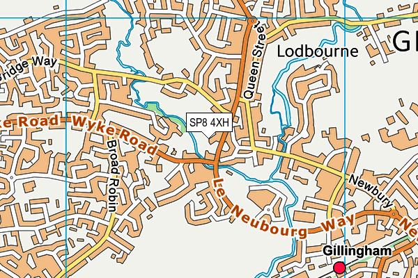 SP8 4XH map - OS VectorMap District (Ordnance Survey)