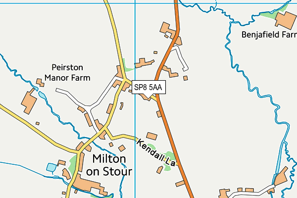 SP8 5AA map - OS VectorMap District (Ordnance Survey)