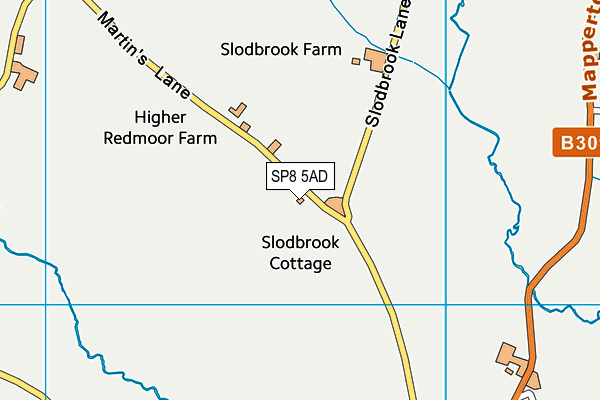 SP8 5AD map - OS VectorMap District (Ordnance Survey)