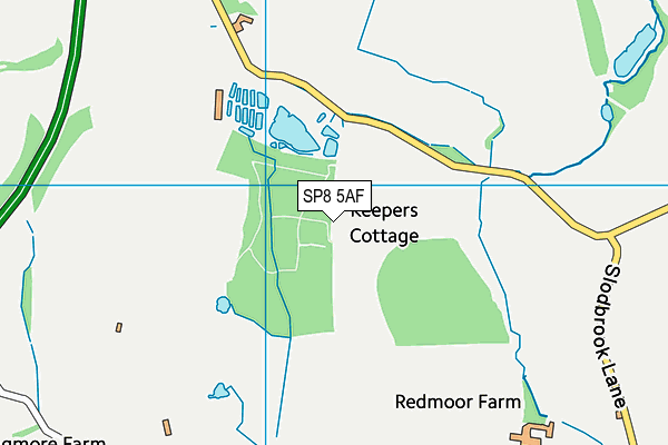SP8 5AF map - OS VectorMap District (Ordnance Survey)