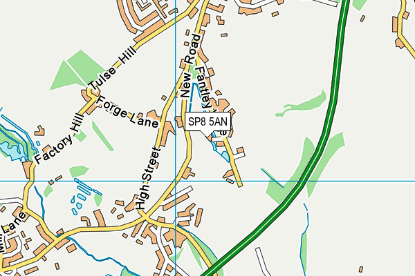 SP8 5AN map - OS VectorMap District (Ordnance Survey)