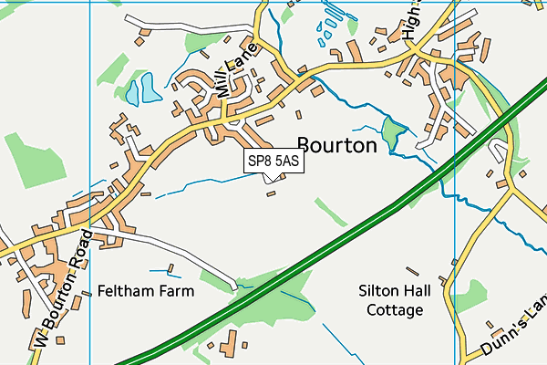 SP8 5AS map - OS VectorMap District (Ordnance Survey)