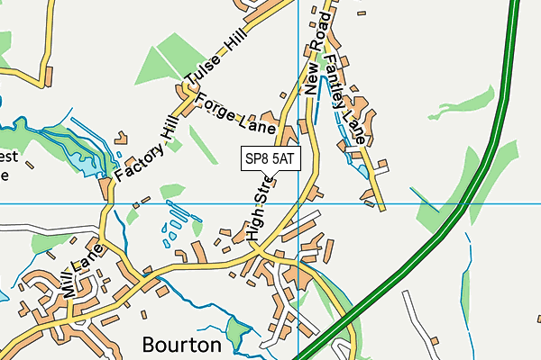 SP8 5AT map - OS VectorMap District (Ordnance Survey)