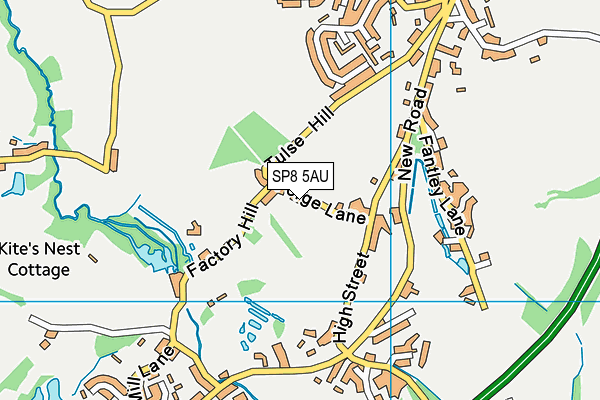 SP8 5AU map - OS VectorMap District (Ordnance Survey)