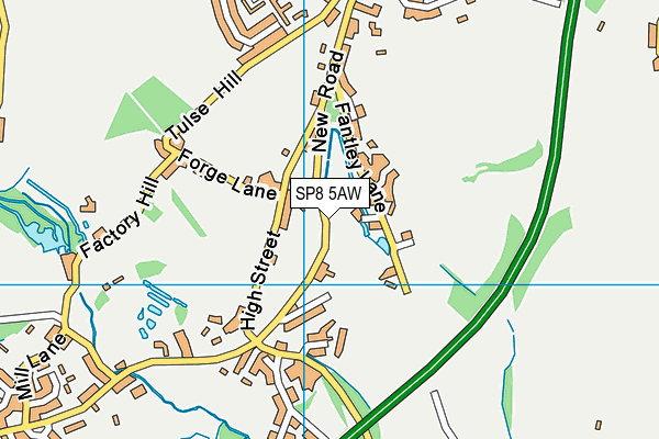 SP8 5AW map - OS VectorMap District (Ordnance Survey)