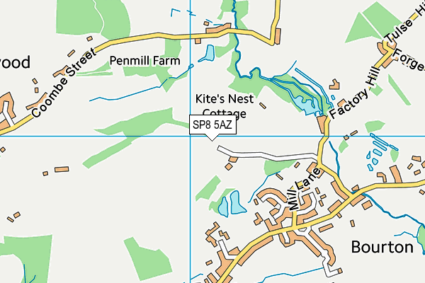 SP8 5AZ map - OS VectorMap District (Ordnance Survey)