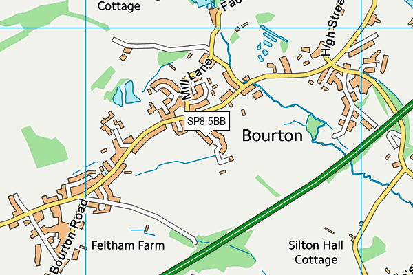 SP8 5BB map - OS VectorMap District (Ordnance Survey)