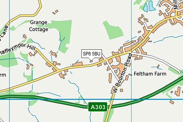 SP8 5BU map - OS VectorMap District (Ordnance Survey)