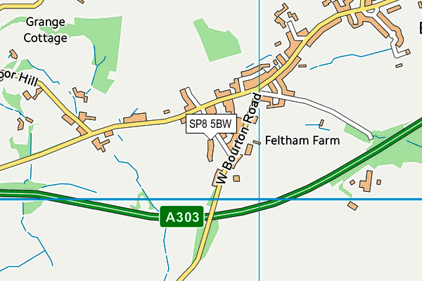 SP8 5BW map - OS VectorMap District (Ordnance Survey)