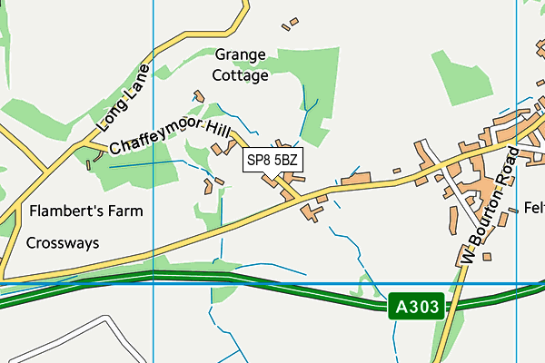 SP8 5BZ map - OS VectorMap District (Ordnance Survey)