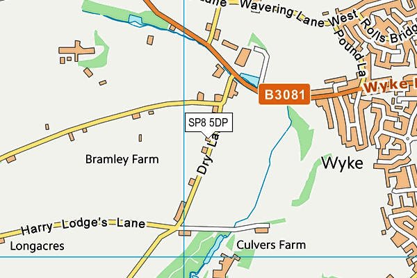 SP8 5DP map - OS VectorMap District (Ordnance Survey)