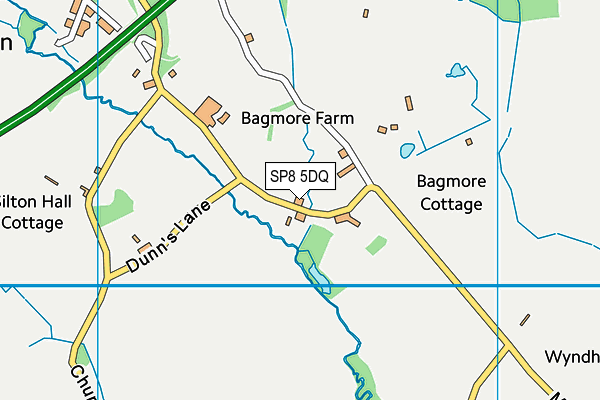 SP8 5DQ map - OS VectorMap District (Ordnance Survey)