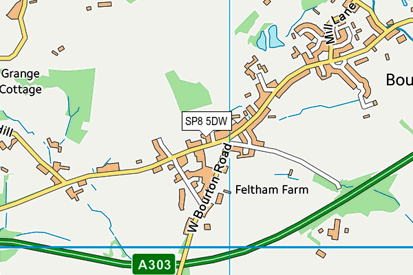 SP8 5DW map - OS VectorMap District (Ordnance Survey)