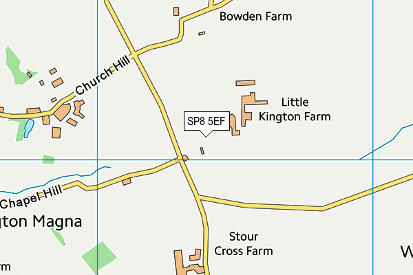 SP8 5EF map - OS VectorMap District (Ordnance Survey)