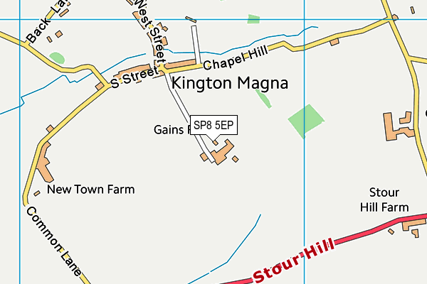 SP8 5EP map - OS VectorMap District (Ordnance Survey)