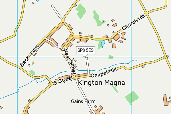 SP8 5ES map - OS VectorMap District (Ordnance Survey)