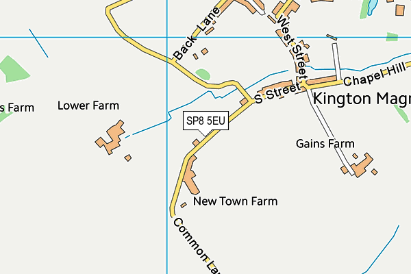 SP8 5EU map - OS VectorMap District (Ordnance Survey)