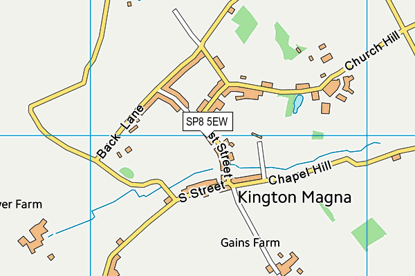 SP8 5EW map - OS VectorMap District (Ordnance Survey)