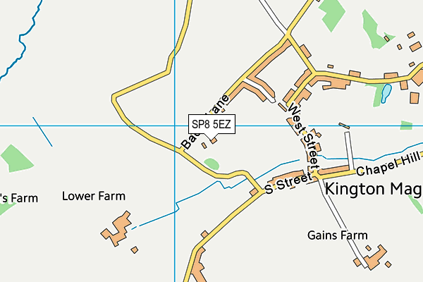 SP8 5EZ map - OS VectorMap District (Ordnance Survey)