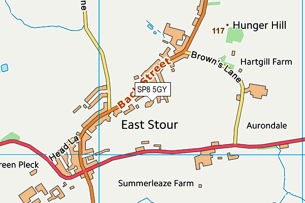 SP8 5GY map - OS VectorMap District (Ordnance Survey)