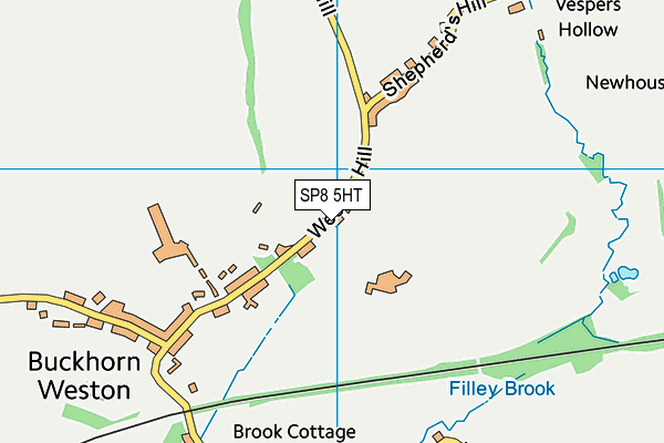 SP8 5HT map - OS VectorMap District (Ordnance Survey)