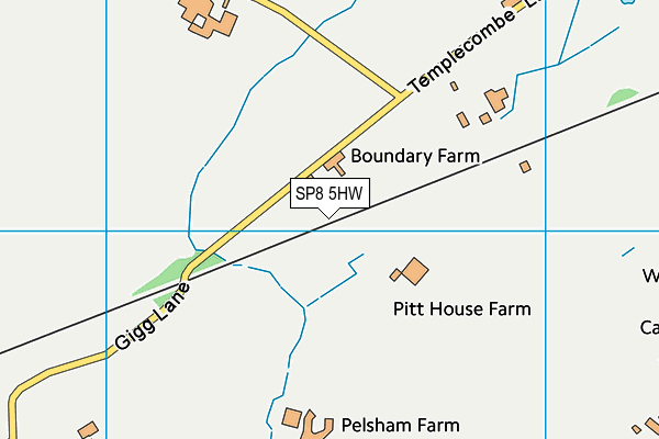 SP8 5HW map - OS VectorMap District (Ordnance Survey)