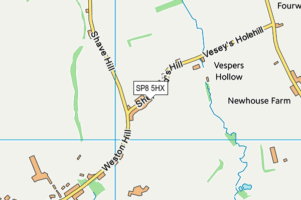 SP8 5HX map - OS VectorMap District (Ordnance Survey)