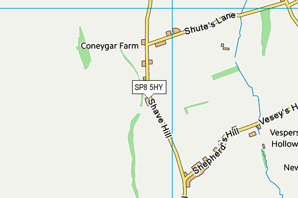 SP8 5HY map - OS VectorMap District (Ordnance Survey)