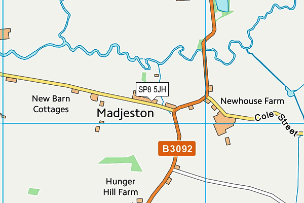 SP8 5JH map - OS VectorMap District (Ordnance Survey)