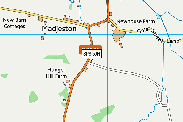 SP8 5JN map - OS VectorMap District (Ordnance Survey)