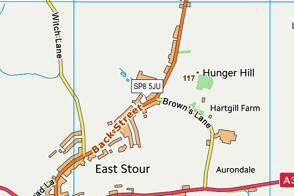 SP8 5JU map - OS VectorMap District (Ordnance Survey)