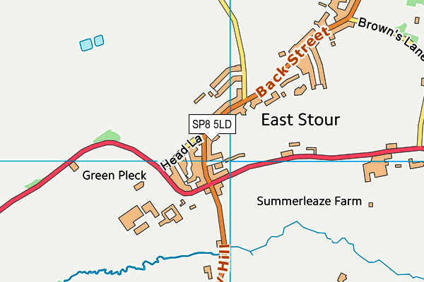 SP8 5LD map - OS VectorMap District (Ordnance Survey)