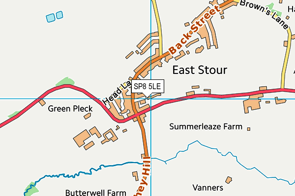 SP8 5LE map - OS VectorMap District (Ordnance Survey)