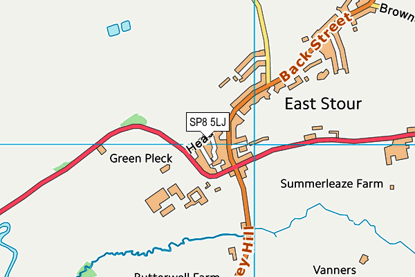 SP8 5LJ map - OS VectorMap District (Ordnance Survey)