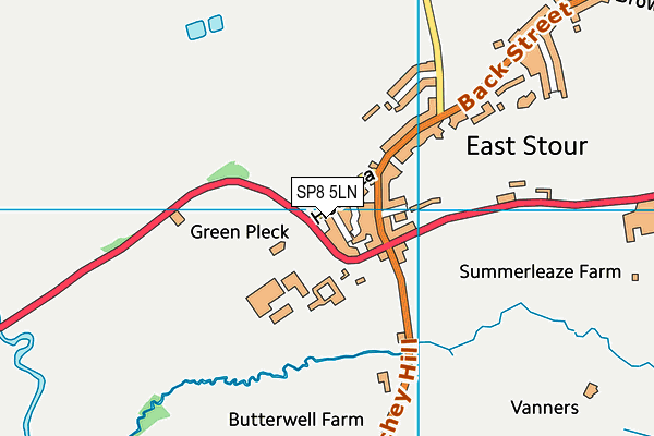 SP8 5LN map - OS VectorMap District (Ordnance Survey)