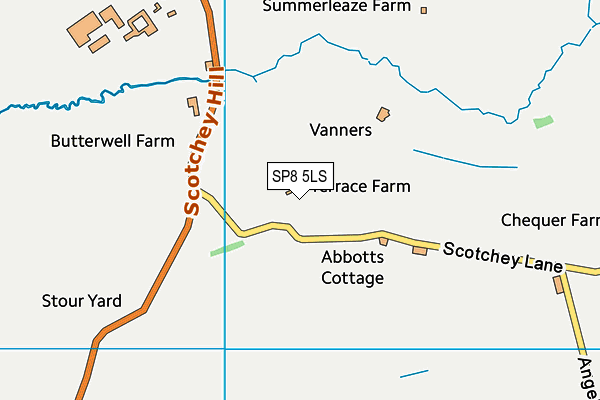 SP8 5LS map - OS VectorMap District (Ordnance Survey)