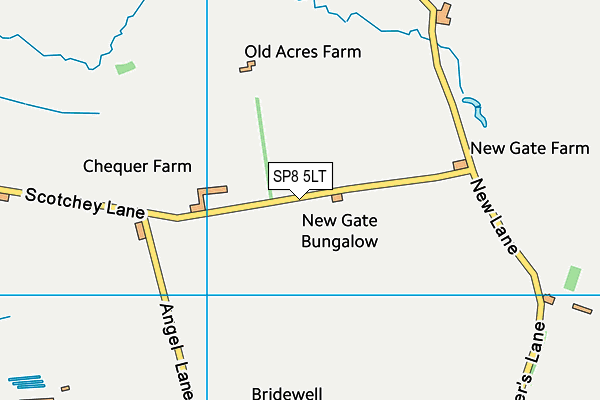 SP8 5LT map - OS VectorMap District (Ordnance Survey)